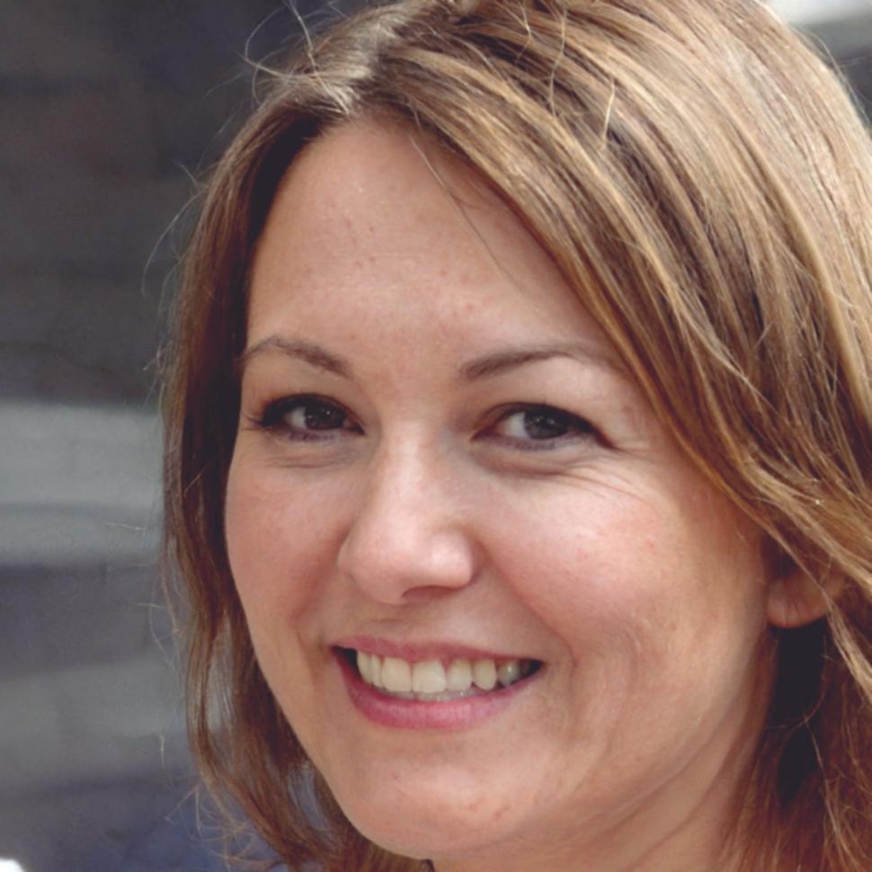Portrait d'étudiante souriante